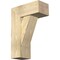 Ekena Millwork Traditional Block Rough Sawn Bracket w/ Offset Brace, Douglas Fir, 8"W x 18"D x 26"H BKT0806X18X26TRA05RDF - alternate 1